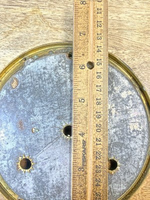 New Haven Clock Movement Dial Pan (See Pics to ID Movement) (KD2534)