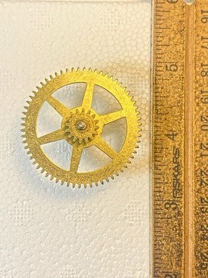 New Haven Wall Clock Movement Strike Side 2nd Wheel (See Pics To ID Mvmt) KD4516