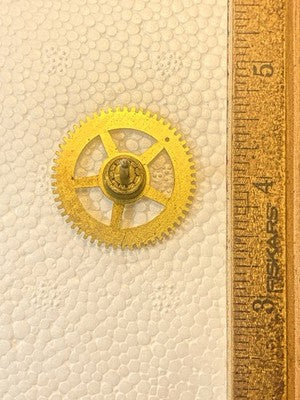 Unmarked Plymouth Clock Time Side 5th Wheel (See Pics To ID Movement) (KD4496)