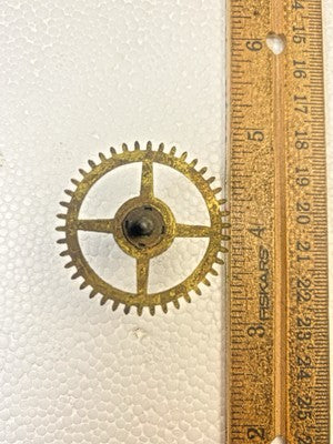 Ingraham Clock Mvmt (Pat 78/79)  Time Side 3rd Wheel (See Pics To ID) (KD2913)