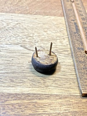 Wood Clock Foot - Vintage Clock Parts (KD3713)