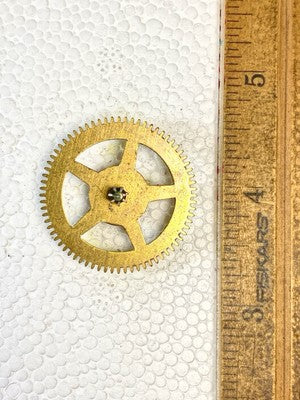 Enfield Clock Movement Time Side 3rd Wheel (See Pics To ID Mvmt) (KD2878)