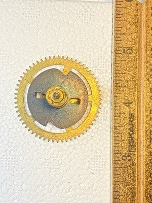 Old Sessions Clock Movement Strike Side 3rd Wheel (See Pics to ID Mvmt) (KD4573)