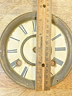 New Haven Clock Movement Dial Pan (See Pics to ID Movement) (KD2534)