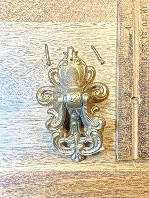 Antique Mantel Clock Side Handle - Vintage Clock Parts         (KD4562)
