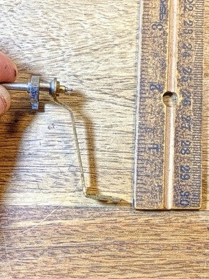 Clock Movement Verge (33.1mm Length, 17.7mm Between Teeth, 1.0mm Pivot) (KD4093)