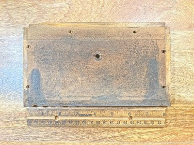 Clock  Bottom Board (8 5/16 X 4 3/4 Inches) - Vintage Clock Parts KD3268