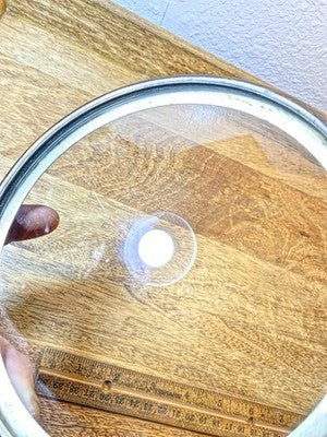 Clock Bezel W/ Convex Glass (6.5" Dia, 5.6" Inner Dia) (Slight Scratches) KD756