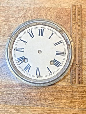6 1/2 Inch Diameter Parlor Clock Dial Pan      (KD4506)