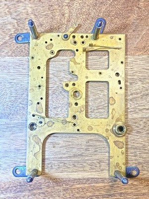 Gilbert Clock Movement (Stamped 24) Front Plate (Pivots Look Good)  (KD4395)