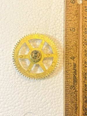 New Haven Clock Movement Strike Side 2nd Wheel (See Pics To ID Mvmt) (KD4464)