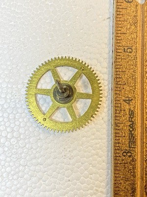 Antique New Haven Clock Movement Strike Side 4th Wheel  (KD4327)