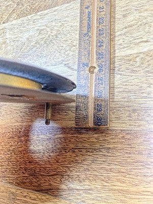 Old 104.1mm Diameter Clock Porcelain Dial For Parts/Repair   (KD3201)