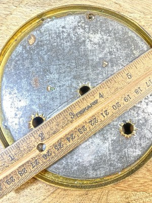 New Haven Clock Movement Dial Pan (See Pics to ID Movement) (KD2534)