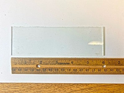 Flat Clock Glass 5.96 X  1.84 Inches (KD3088)