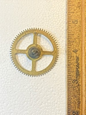 Ingraham (Stamped 12 27) Clock Movement Strike Side 4th Wheel (KD4543)