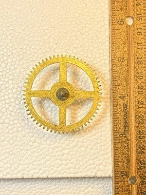 Ingraham (Stamped 12 14) Clock Movement Time Side 2nd Wheel (KD3633)