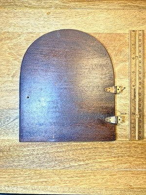 Sessions Tambour Clock Back Door 6 3/4 X 8 Inches (Needs A Pull)   KD3712
