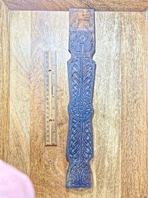 Parlor Or Kitchen Clock Wooden Side Trim (15 5/16 X 2 3/16 Inches)   (LL5310)