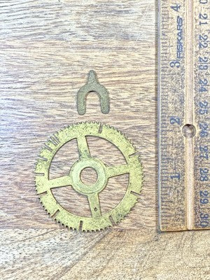 Ingraham Clock Mvmt (Pat 78/79)  Count Wheel (See Pics To ID) (KD2918)