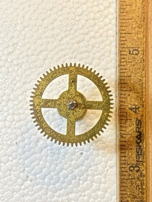 Perivale Clock Movement Chime Side 4th Wheel - Vintage Clock Parts KD3722