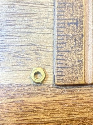 Unmarked Plymouth Clock Plate Nut (See Pics To ID Movement) (KD4487)