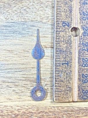 Old Rusty Clock Hour Hand 1 13/16 Inches Long (Arbor Is 2.9mm Dia.) (KD3084)