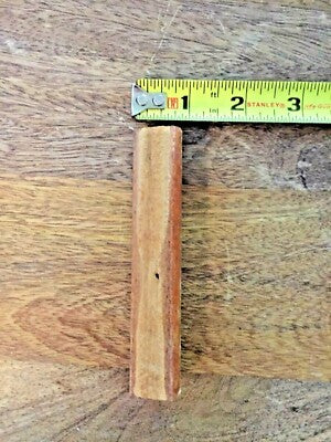 Old Wooden Mantel Clock Column 4 7/16 Inch Tall         (K6653)
