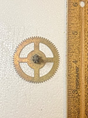 Made In Korea Clock Movement Strike Side 2nd Wheel - Vintage Clock Parts KD3451