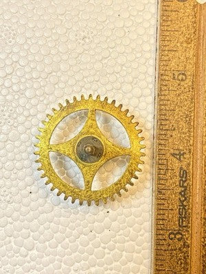 Ingraham (Stamped 12 14) Clock Movement Time Side 4th Wheel (KD3631)