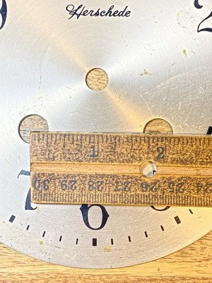 Herschede Clock Dial Pan (See Pics To ID Mvmt))  (KD4206)