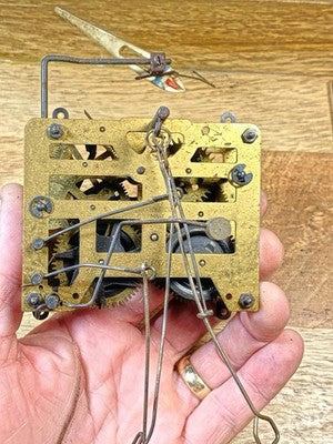 Cuckoo Clock  MFG Co Hands Nut (See Pics To ID Mvmt)- Vintage Clock Parts KD3362