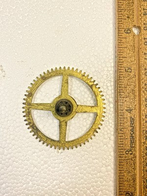 Ingraham Clock Mvmt (Pat 78/79)  Time Side 2nd Wheel (See Pics To ID) (KD2914)