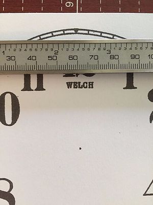5 Inch Welch Clock Replacement Paper Dial (Lot150)