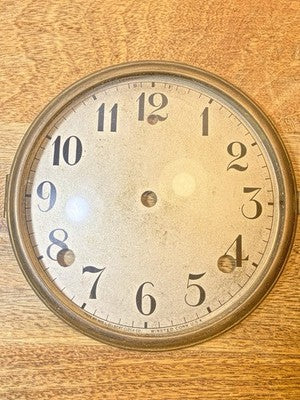Gilbert Clock Dial (5.88 Inch Dia) W/ Bezel And Convex Glass     (KD4387)