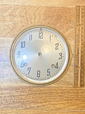 New Haven Clock Movement Dial Pan (See Pics to ID Movement) (KD4457)