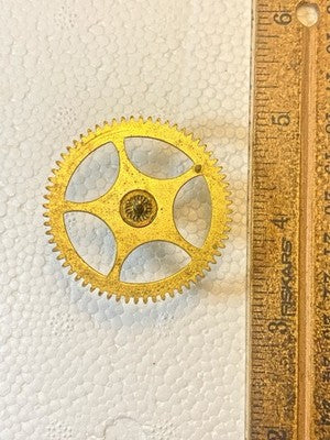 Gilbert Clock (Steel Plates) Strike Side Side 4th Wheel (See Pics to ID) KD4440