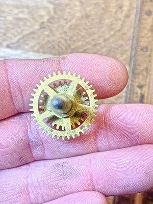 New Haven Clock Movement Hands Post (See Pics To ID Mvmt) (KD4473)