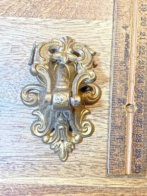 Antique Mantel Clock Side Handle - Vintage Clock Parts         (KD4562)
