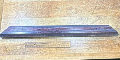 Old Mantel Clock Wooden Front Bottom (20 1/2 X 1 3/4 X 1 Inches)   (LL5361)
