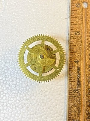 Antique New Haven Clock Movement Strike Side 3rd Wheel  (KD4328)