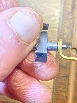 New Haven Clock Movement Verge (See Pics To ID Mvmt) (KD4469)