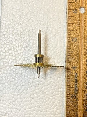 Antique New Haven Clock Movement Time Side 2nd Wheel  (KD4324)