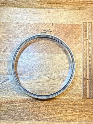 Clock Bezel W/ Convex Glass (6.16 Inch Dia, 5.5 Inch Inner Dia)    KD3499