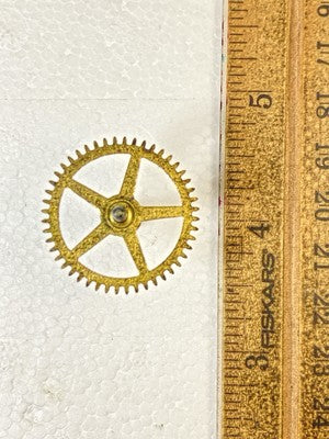 Herschede Clock Movement Time Side 4th Wheel (See Pics To ID Movement)  (KD2677)