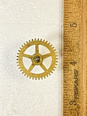 Herschede Clock Movement Time Side 5th Wheel (See Pics To ID Movement)  (KD2676)