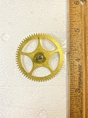 Gilbert Clock Movement (Pat. June 3 1879) Strike Side 4th Wheel    (KD2692)