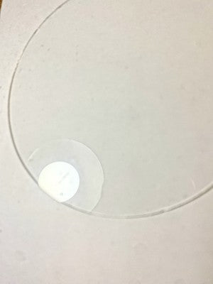 4.62 Inches Diameter Flat Clock Glass (Has Slight Scratches)    (KD2832)