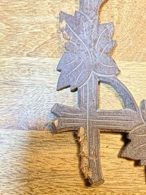 Wooden Cuckoo Clock Surround (Parts Or Repair) - Vintage Clock Parts LL5381