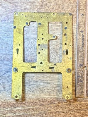 Ingraham (Stamped 10/29) Clock Back Plate - Vintage Clock Parts KD3431